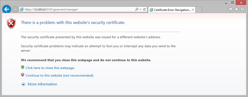 Сообщение об ошибке сертификата в Internet Explorer